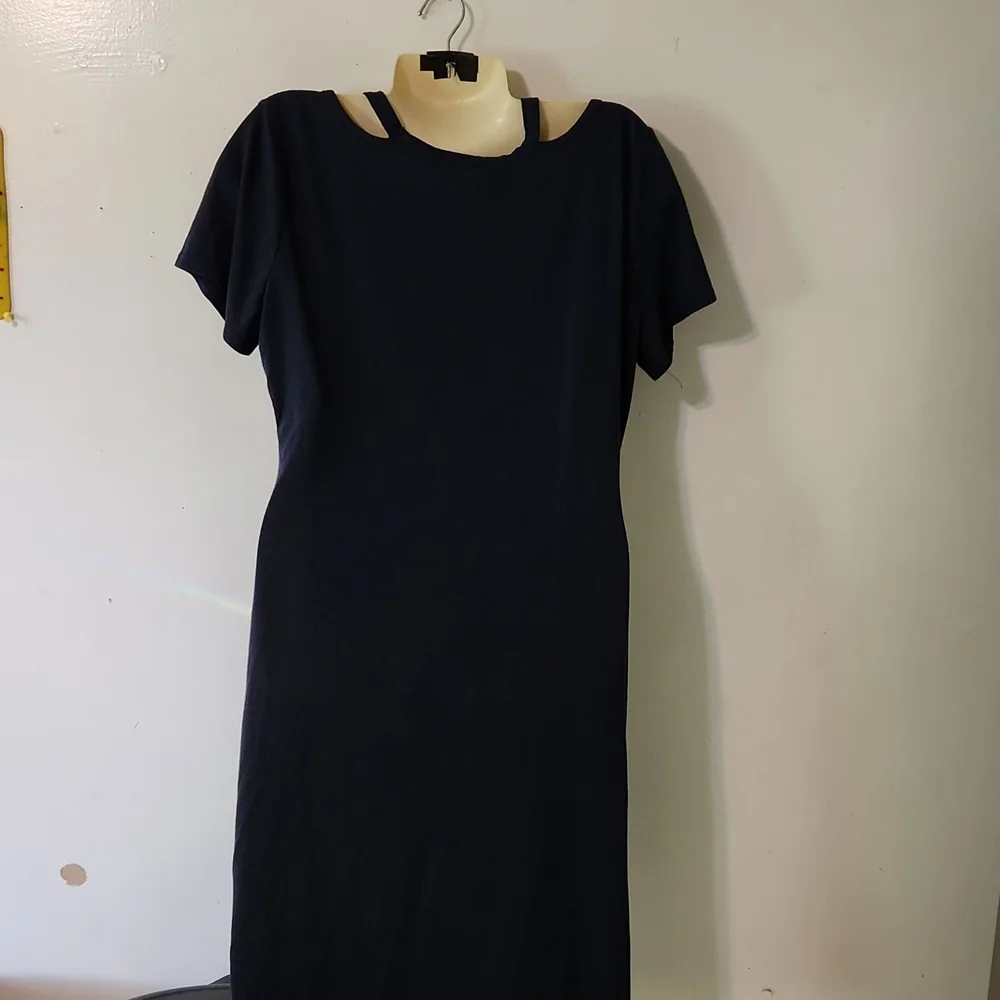 Berryou Navy Blue Dress, M - Picture 3 of 3